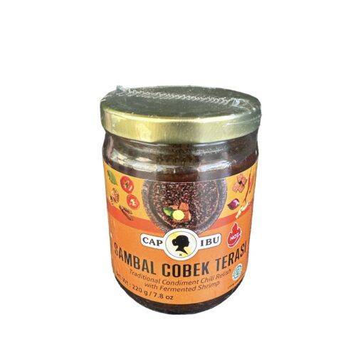 CAP IBU - BUMBU SAMBAL COBEK TERASI HOT (220 GR/7,8 OZ)