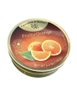 CAVENDISH & HARVEY - ORANGE DROPS TIN (5,3 OZ/150 GR)