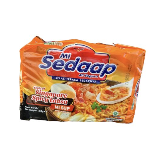 MIE SEDAAP - SINGAPORE SPICY LAKSA (83 GR x 5 )