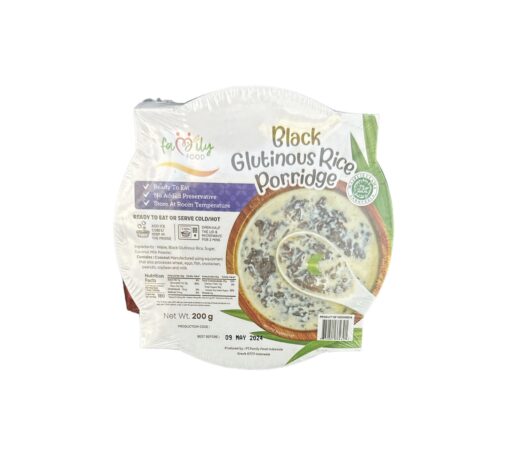 BLACK GLUTINOUS RICE PORRIDGE FAMILY FOOD (200 GR)