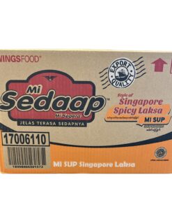 MIE SEDAAP - SINGAPORE SPICY LAKSA BOX (8 x 5 x 83 GR)